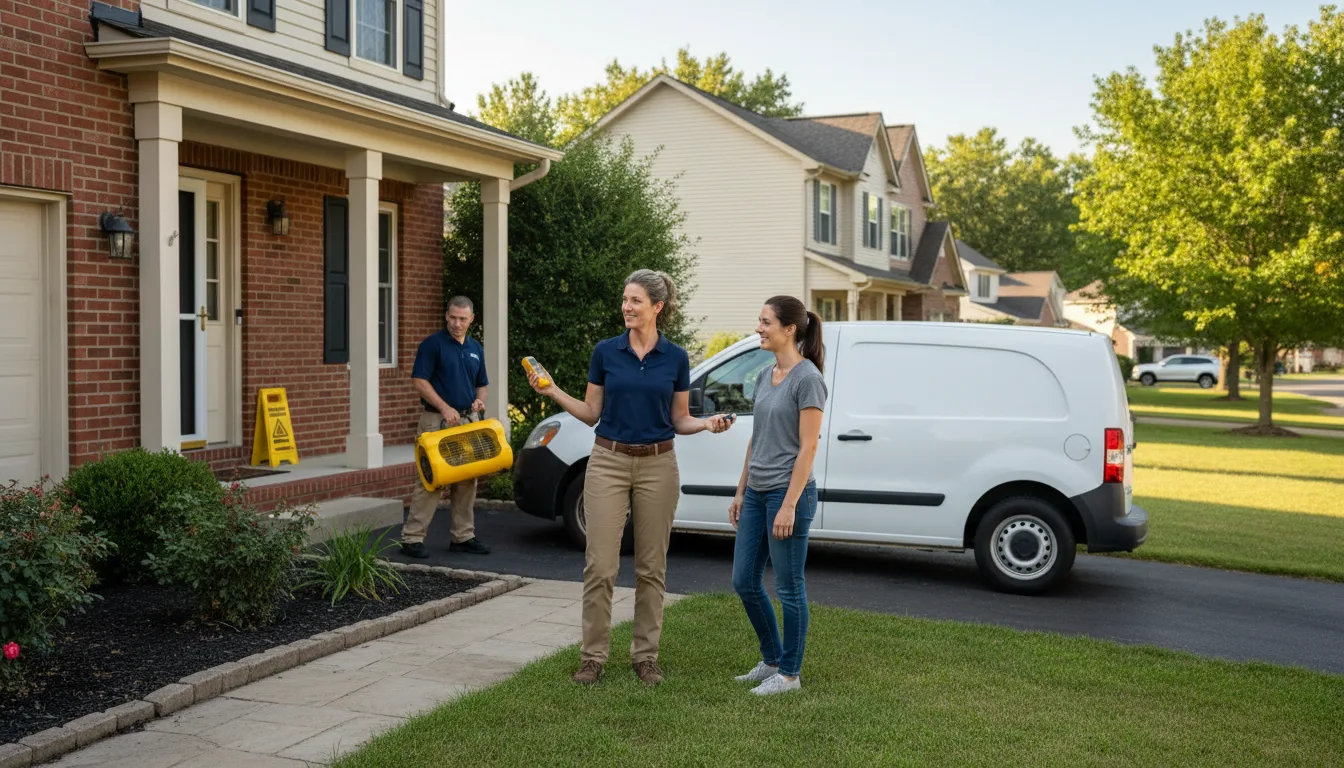 Residential water damage restoration in Pelahatchie, MS